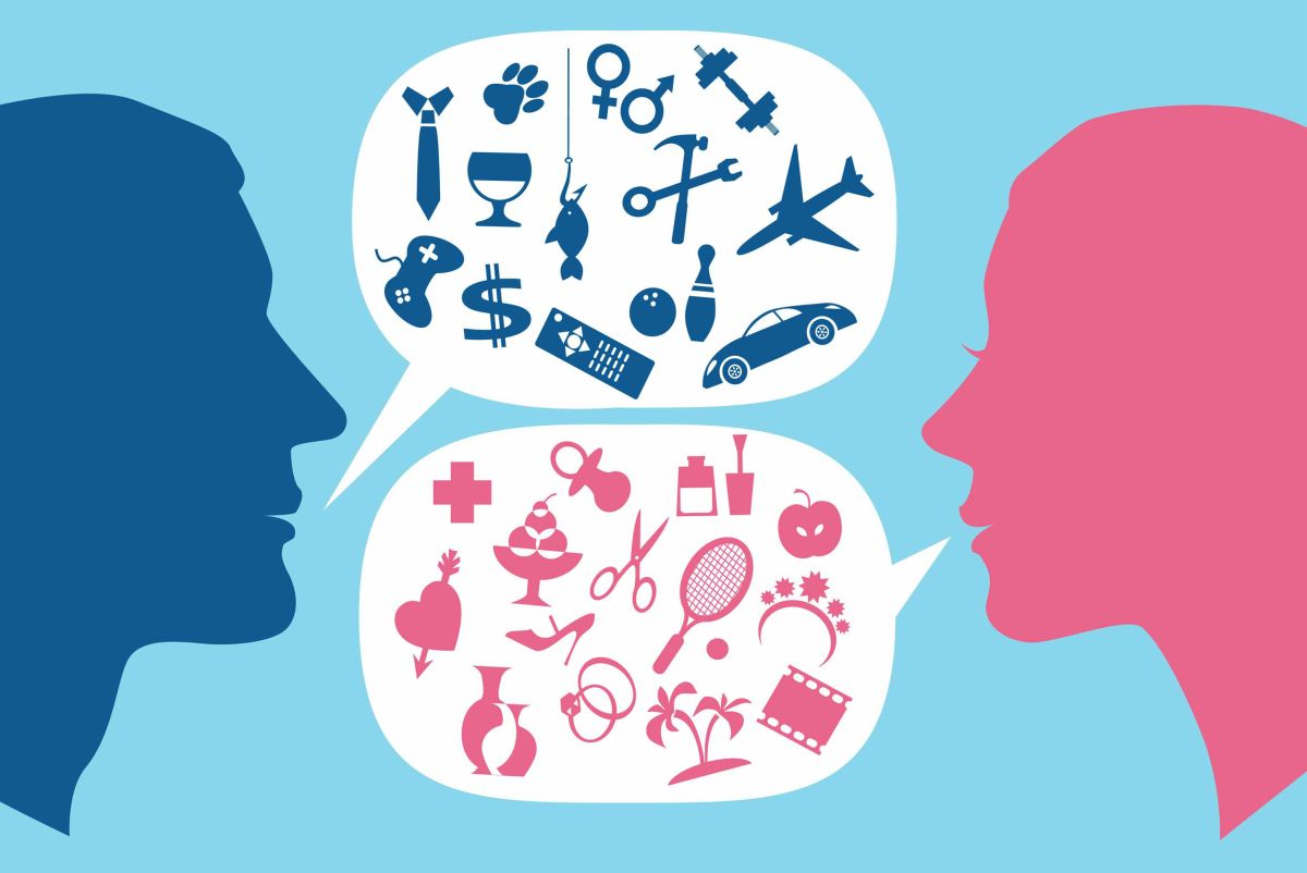 diffnce between male and female brainere